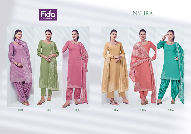 Nyura By Fida Embroidery Pure Cotton Designer Salwar Kameez Wholesale Price In Surat